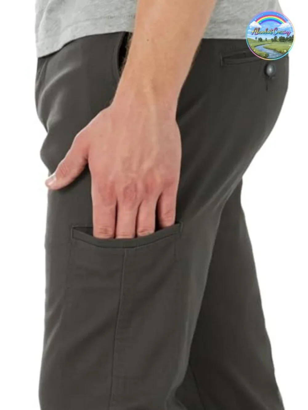 Men's Extreme Motion Stretch Cargo Pants Straight Fit Canvas